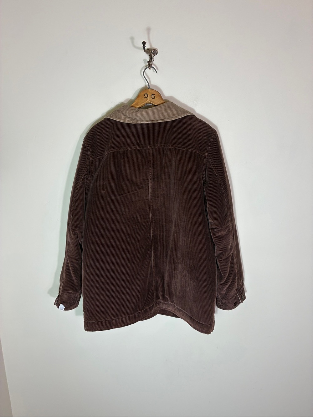 LL Bean Women’s Brown Insulated Corduroy Barn Coat Size M - Picture 2 of 7